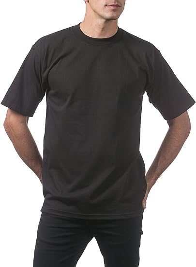 Pro Club Men's 3-Pack Heavyweight Cotton Short Sleeve Crew Neck T-Shirt