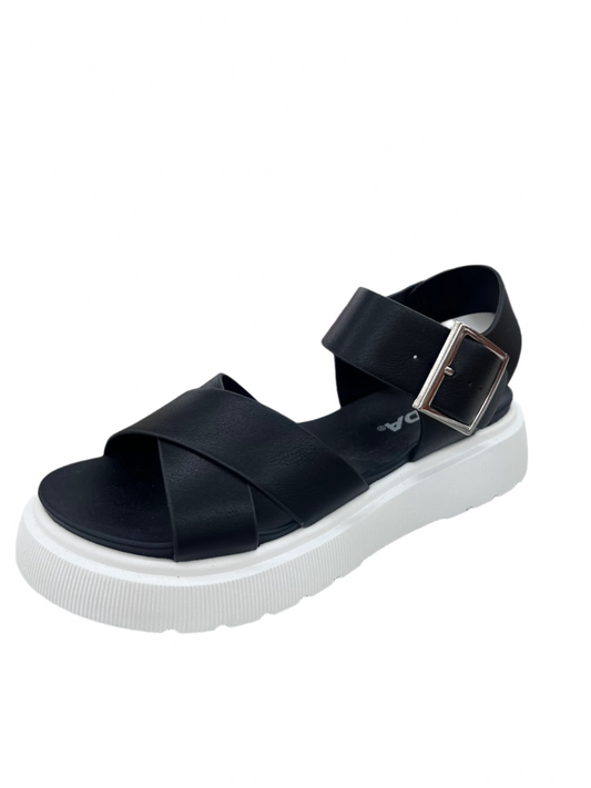 WOMENS PLATFORM BUCKLE SANDAL CARTER-S